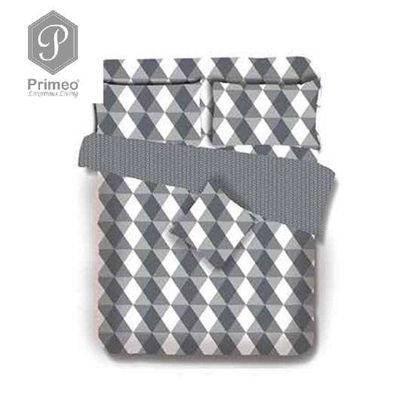 Picture of PRIMEO Premium 100% Cotton 220TC Twin Comforter Set of 4 Grey