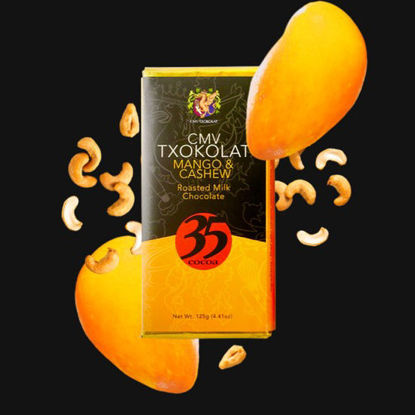 Picture of Mango & Cashew in Roasted Milk Chocolate 125g