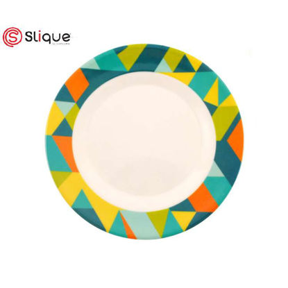 Picture of SLIQUE Melamine Round Plate 8 inches Set of 10
