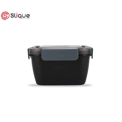 Picture of SLIQUE Square Lunch Box 1L - Black