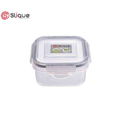 Picture of SLIQUE Square Food Container 860ml -Leak Proof - Lunch box Set - Best Gift for all Occasion/Birthday Gift