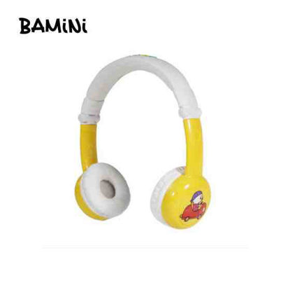 Picture of Bamini Hachu Happy Wired Headphones - Yellow