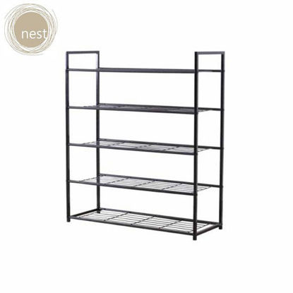 Picture of NEST DESIGN LAB NDL-XJ803093 5 Layer Meshed Steel Shoe Rack -BK