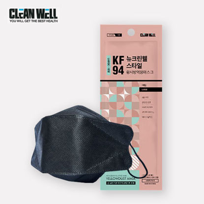 Picture of CleanWell Black KF94 Respiratory Nano Mask
