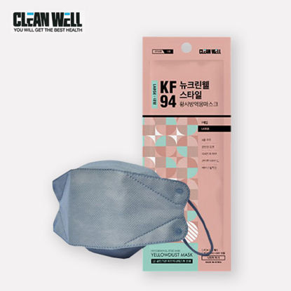 Picture of 5 Piece Cleanwell Gray KF94 Respiratory Nano Mask