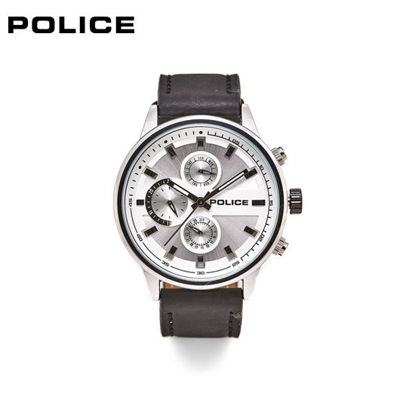 Picture of Police Baseline Black Leather Watch For Men PPL.15464JYS/04