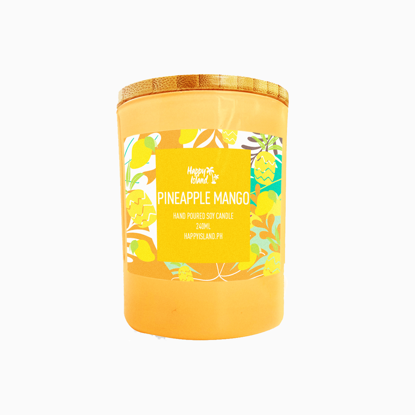 Picture of Happy Island Pineapple Mango Scented Soy Candle 8oz