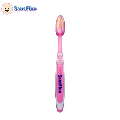 Picture of SansFluo Kids Toothbrush for 5 to 10 years old (Pink)