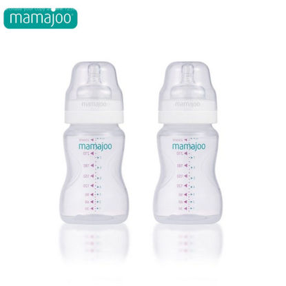 Picture of Mamajoo Silver PP Feeding Bottles 250ml Twin Pack 