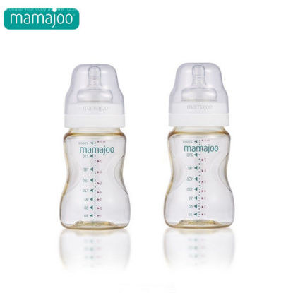 Picture of Mamajoo Gold PES Feeding Bottles 250ml Twin Pack 