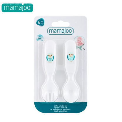 Picture of Mamajoo Baby Design Spoon & Fork Set (Owl)