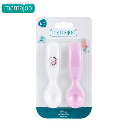 Picture of Mamajoo Design Spoons Set (Pink/Cow)
