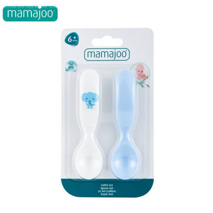 Picture of Mamajoo Design Spoons Set (Blue/Elephant)