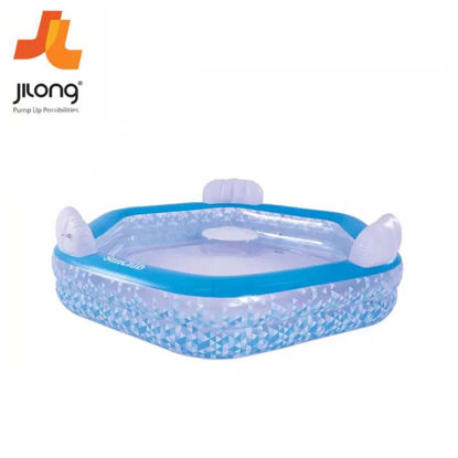 Picture of Jilong Giant Hexagon Family Swimming Pool 87.5 x 83 x 22.5 inches