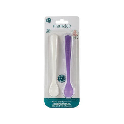Picture of Mamajoo Feeding Spoon w/ Storage Box Violet
