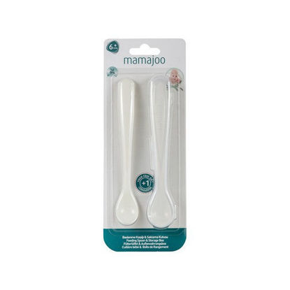 Picture of Mamajoo Feeding Spoon w/ Storage Box White