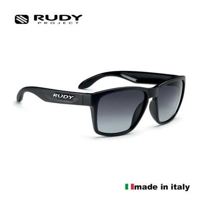 Picture of Rudy Project Spinhawk Sunglasses in Black Matte with Smoke Black Lenses (Size:60-17)