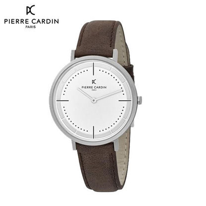 Picture of Pierre Cardin Belleville Park Brown Leather Watch 41 mm