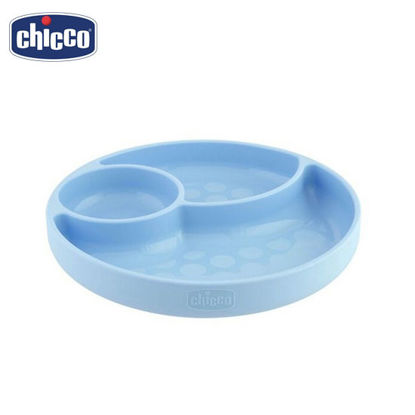 Picture of Chicco Easy Menu Silicone Divided Plate (Blue)