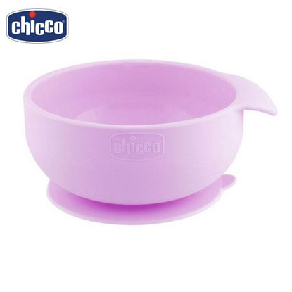 Picture of Chicco Easy Bowl Silicone Suction Bowl (Pink)