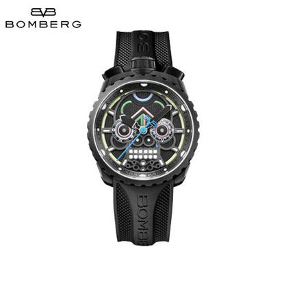 Picture of Bomberg Bolt-68 Black & Blue  Steel Watch Maya Special Edition