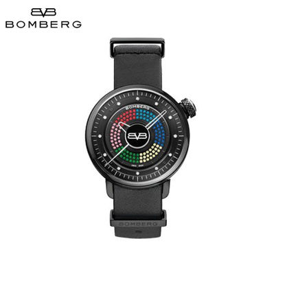 Picture of Bomberg BB-01 Quartz 3-Hands Black Steel Watch 38 mm