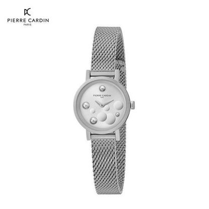 Picture of Pierre Cardin Canal St Martin Pearls Stainless Steel Mesh Watch 27 mm