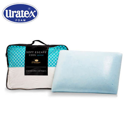 Picture of Uratex Soft Escape Hydragel Pillow 7 x 20 x 26 (Standard) White