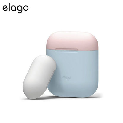 Picture of Elago Airpods Duo Case - Pastel Blue w Pink/White