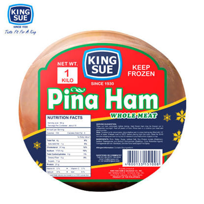 Picture of King Sue Ham & Sausage Co., Inc., Piña Style Cooked Ham, Smoked 1 Kg