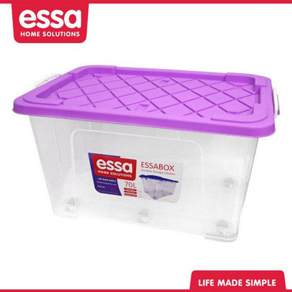 Picture of Essabox Durable Storage Solution 70L Purple