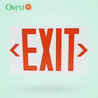 Picture of Omni LED-X-202-R LED Exit Sign (Thermoplastic Housing)