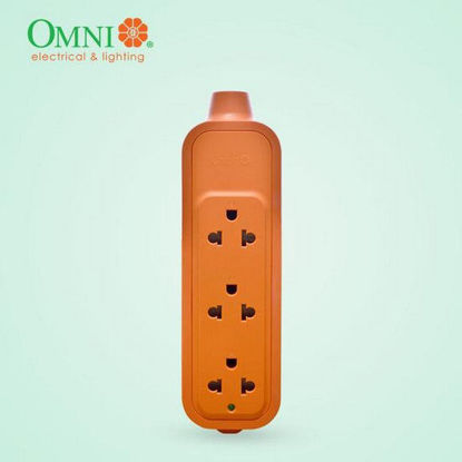 Picture of Omni WRO-103 Heavy Duty Surface Type Outlet 3500 Watts 250V 3 Gang