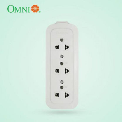 Picture of Omni WSG-003 Surface Convenience Outlet with Ground 10A 250V 3 Gang
