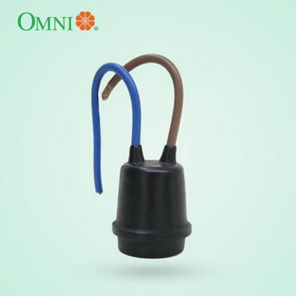 Picture of Omni E27-602 Weatherproof Rubber Socket (Includes 2 Wires) 3A 250V