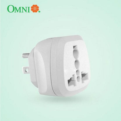 Picture of Omni WUA-003 Universal Adapter with Ground 10A 250V