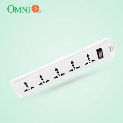 Picture of Omni Universal Outlet Extension Cord with Switch 1.83 Meter Cord Length 2500W 10A 250V 10 Gang