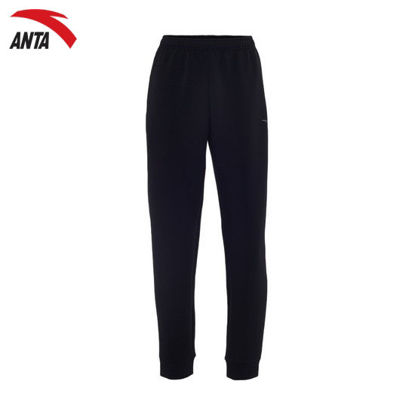 Picture of Anta Women Woven Track Pants Black