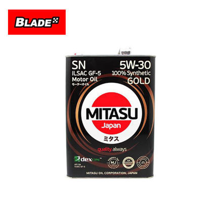 Picture of Mitasu MJ101 SN 5W-30 ILSAC GF-5 100% Synthetic Gold Motor Oil 4L