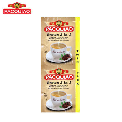 Picture of Pacquiao Brown 3 in 1 Coffee Twin Pack Brown