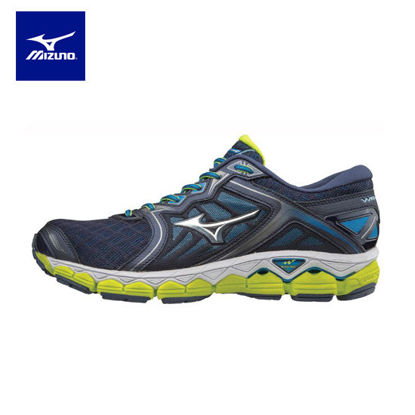 Picture of Mizuno Wave Sky 2E Running Shoes for Men - Blue/Silver