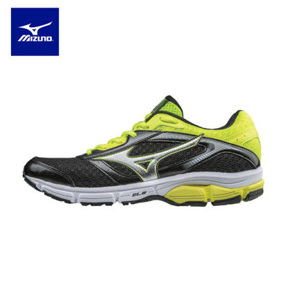 Picture of Mizuno Wave Impetus 4 Running Shoes for Men - Black/Silver/Yellow