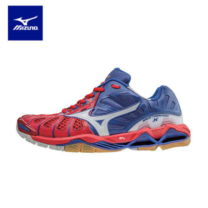 Picture of Mizuno Wave Tornado X Volleyball Shoes for Unisex  - Red/White/Blue
