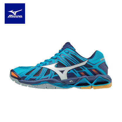 Picture of Mizuno Wave Tornado X2 Volleyball Shoes for Unisex - Sky Blue/White