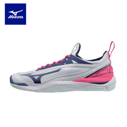 Picture of Mizuno Wave Mirage 2 NB Volleyball Shoes for Women - White/Black/Pink