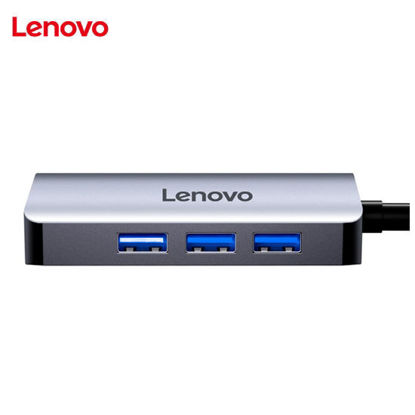 Picture of Lenovo LX0806G USB-C Hub,Dark Grey