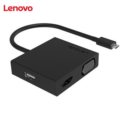 Picture of Lenovo XL0807 USB-C Hub - Black