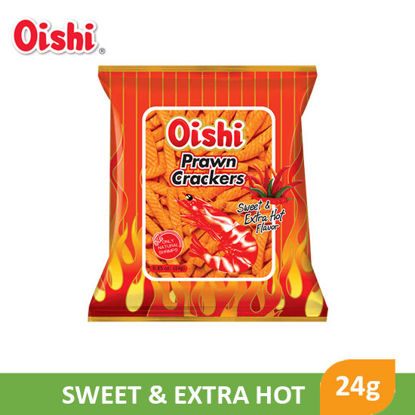 Picture of Oishi Prawn Crackers Sweet Extra Hot 24g - 090134