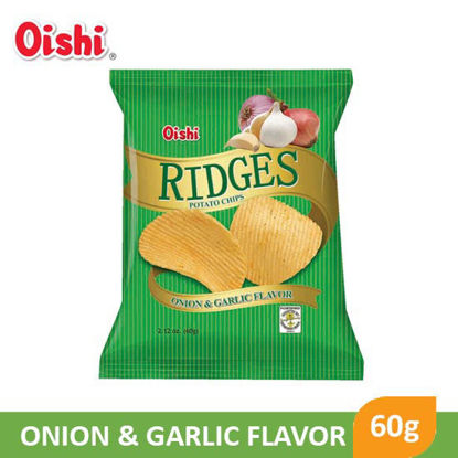 Picture of Oishi Ridges 60g, Onion Garlic - 016105