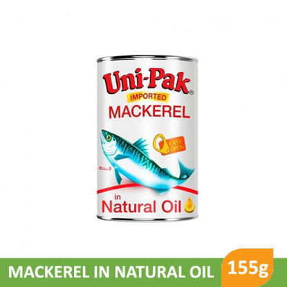 Picture of Unipak Mackerel In Natural Oil 155g -     024031    